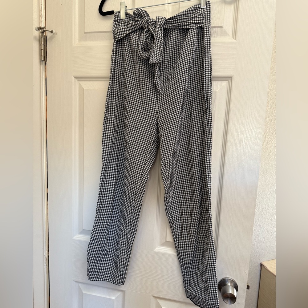 Black and White Checkered women’s Pants
